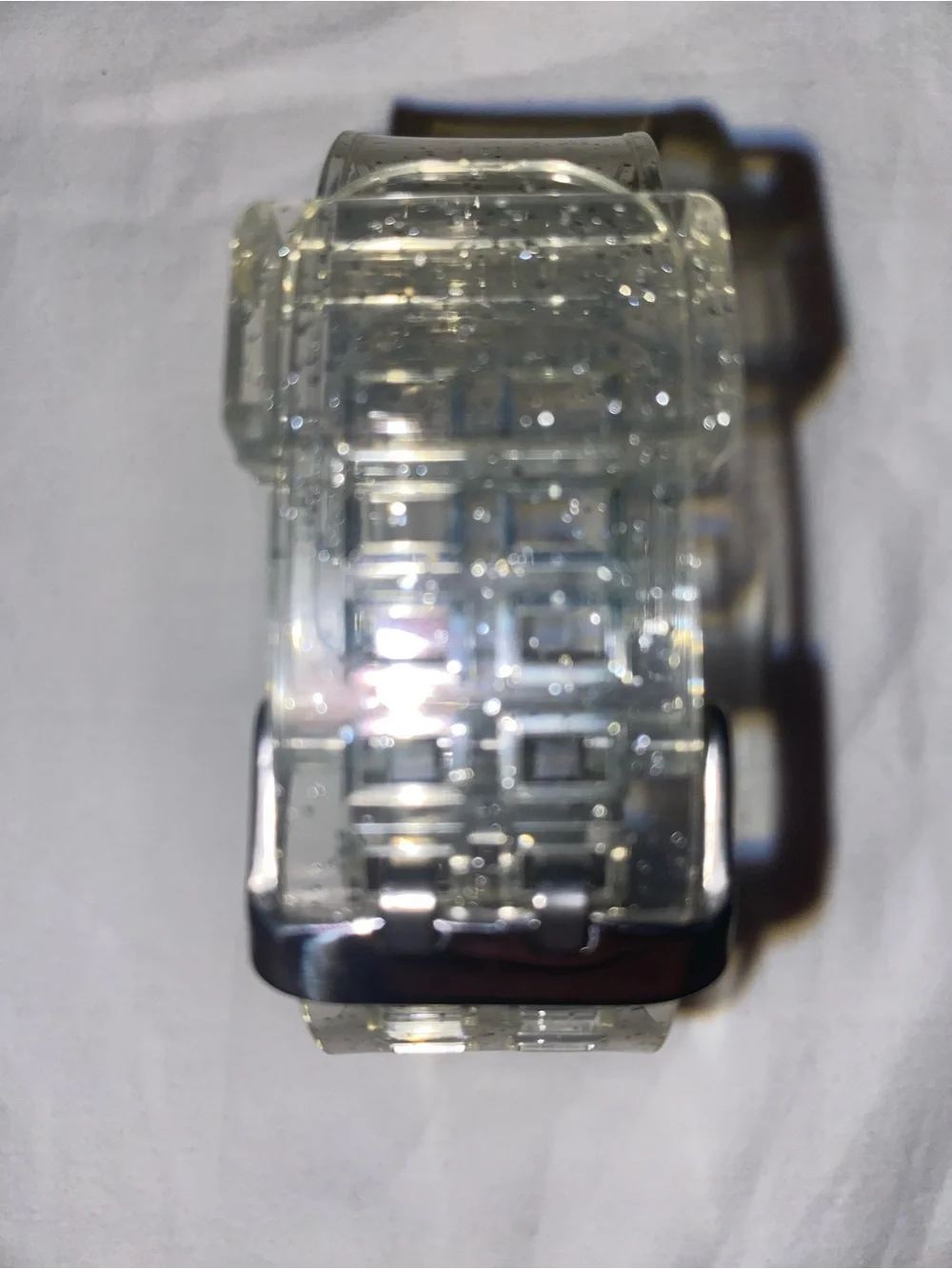 Clear Glitter Replacement Smartwatch Case and Band - Transparent Sparkle